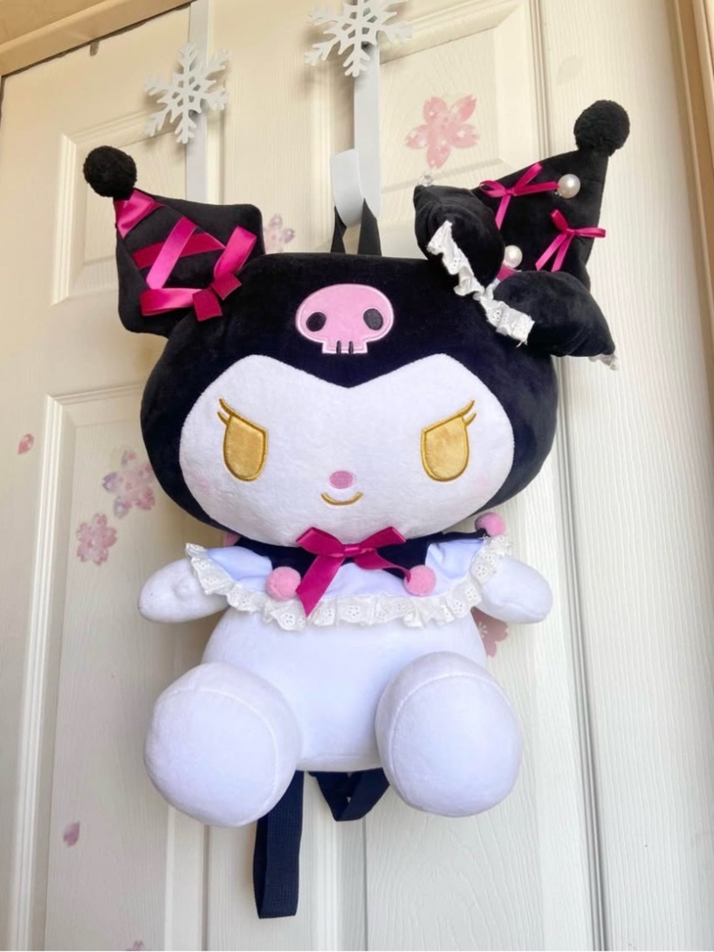 Kuromi plush backpack